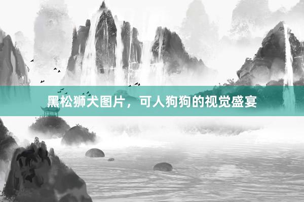 黑松狮犬图片，可人狗狗的视觉盛宴